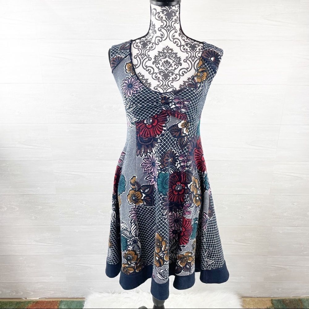 Anthropologie Maeve Fairchild Fit & Flare Dress - Picture 2 of 10